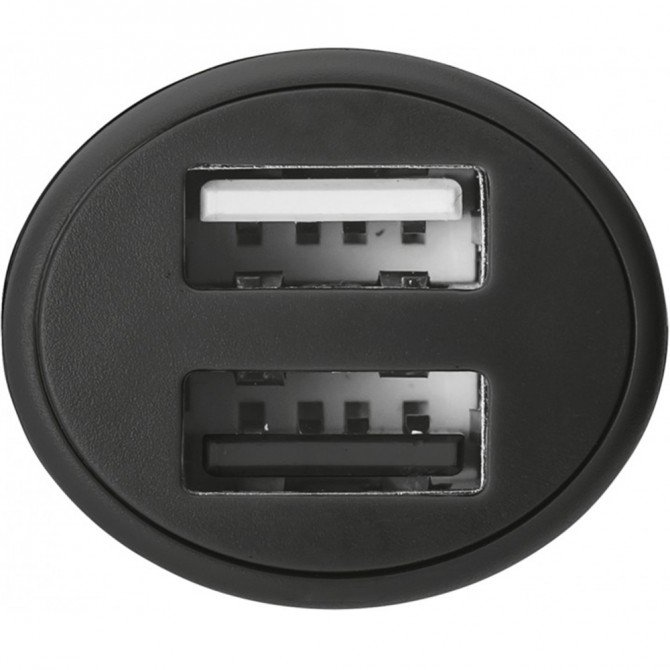 Автомобильное зарядное устройство TRUST 20W Car Charger with 2 USB port (Чёрный)-1