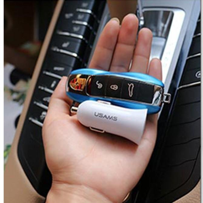 Автомобильное зарядное устройство Usams US-CC013 2.1A Dual Ports White (21CHGC02)-2