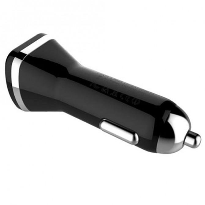 Автомобильное зарядное устройство 2USB LDNIO (2.1A) Чёрный + USB Cable iPhone 5 (DL-C219)-2