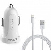 Автомобильное зарядное устройство USB LDNIO (1A) White + USB Cable iPhone 5 (DL-C17) Автомобильное зарядное устройство USB LDNIO (1A) White + USB Cable iPhone 5 (DL-C17)