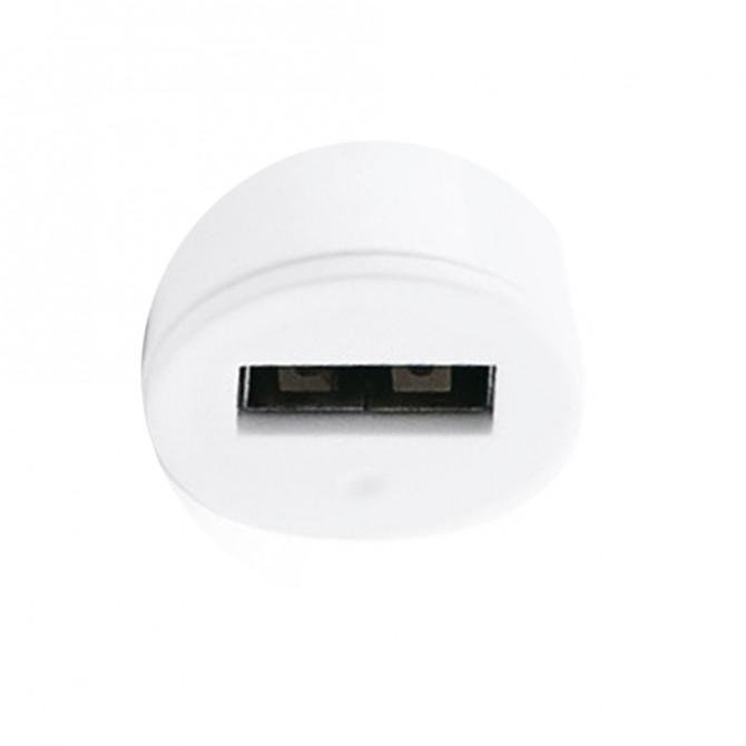 Автомобильное зарядное устройство Florence USB + cable iPhone 4/4S white, 1200mA (CC12-IPH4)-3