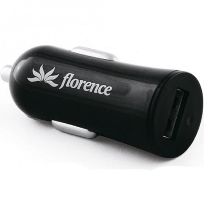 Автомобильное зарядное устройство Florence CC12-USB Чёрный-1