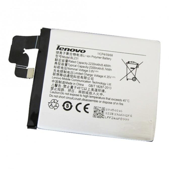 Акумулятор Original 100% для Lenovo S90/Vibe X2 (BL-231)-1