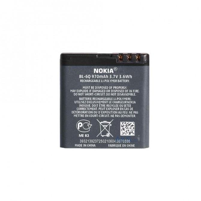Акумулятор Original 100% для Nokia BL-6Q Чорний-2