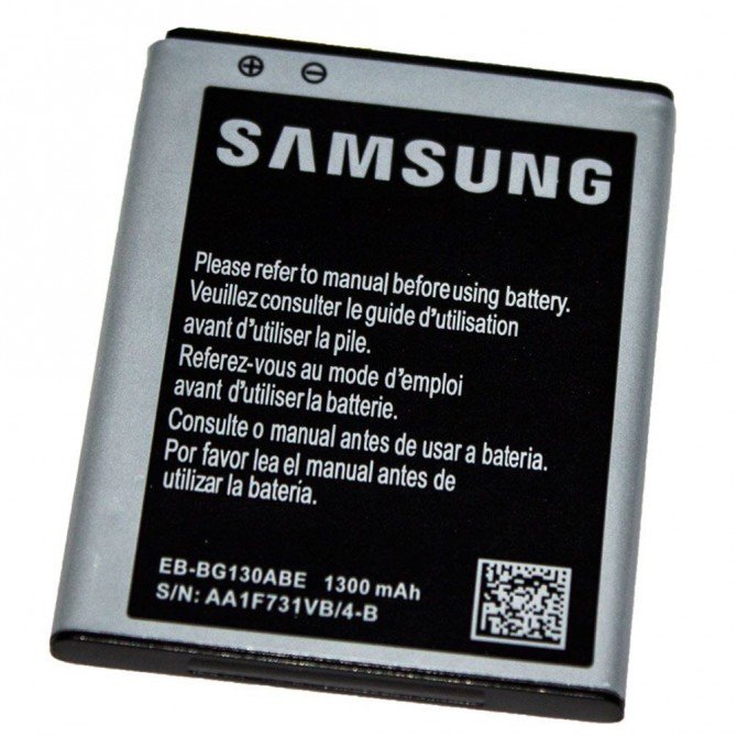 Аккумулятор Original 100% для Samsung S5360/J105/G130e (EB-BG130ABE)-1