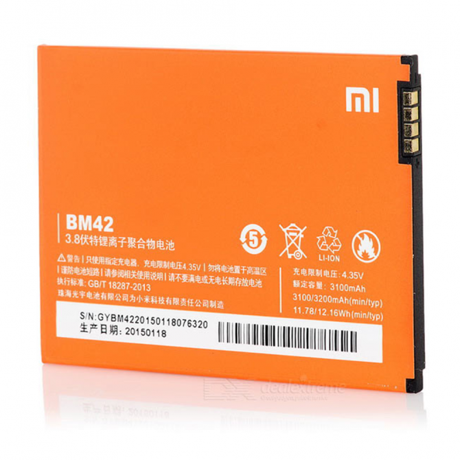 Аккумулятор Original 100% для Xiaomi BM42 (Redmi Note)-2