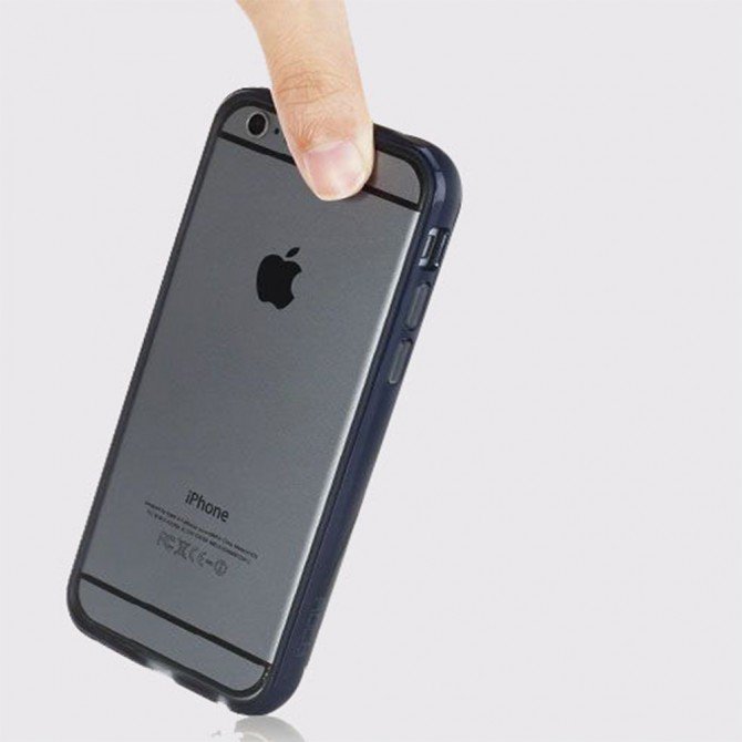 Бампер ROCK Duplex Slim Guard для Apple iPhone 6/6s (4.7") (Синій)-1