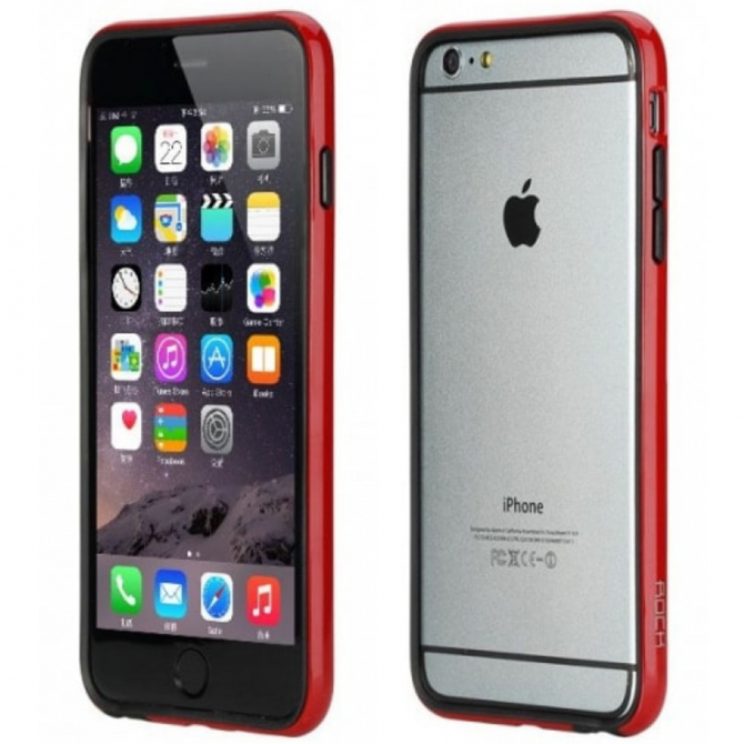 Бампер ROCK Duplex Slim Guard для Apple iPhone 6/6s plus (5.5") (Червоний)