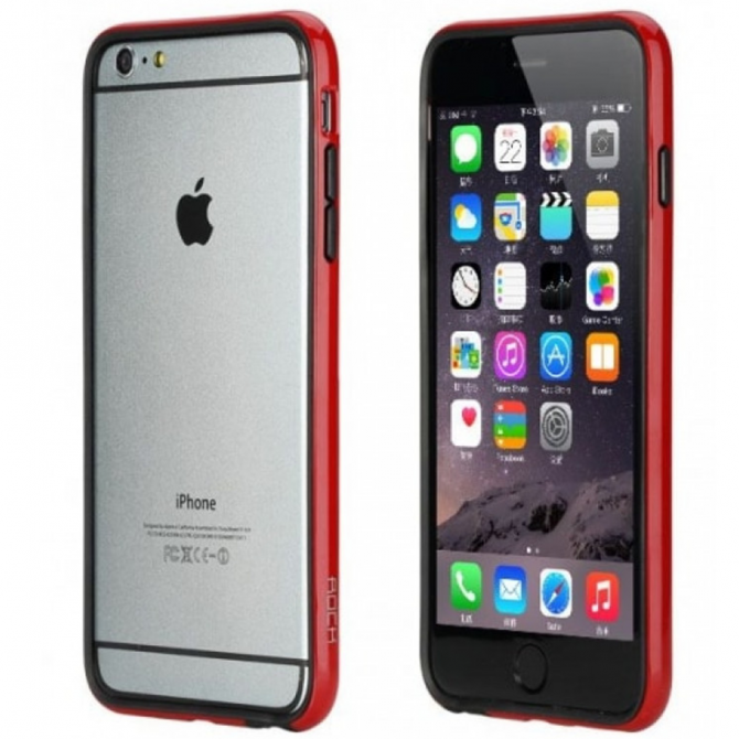 Бампер ROCK Duplex Slim Guard для Apple iPhone 6/6s plus (5.5") (Червоний)-1