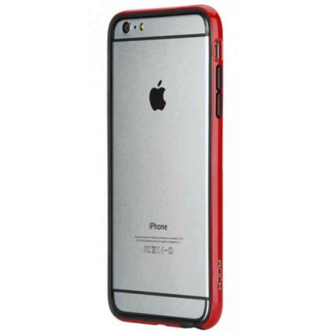 Бампер ROCK Duplex Slim Guard для Apple iPhone 6/6s plus (5.5") (Червоний)-3