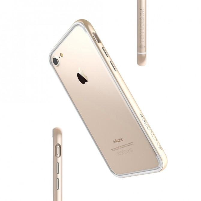 Чехол Бампер Evoque Metal для iPhone 7 золотой