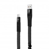 Кабель XO NB127 Spring MicroUSB 2.1A/1m Black Кабель XO NB127 Spring MicroUSB 2.1A/1m Black