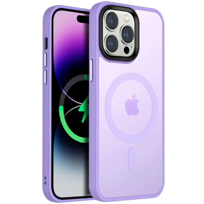 Чехол Ummi Colorful with Magnetic Fit для Apple iPhone 13/ 14 (6.1) Сиреневый-1