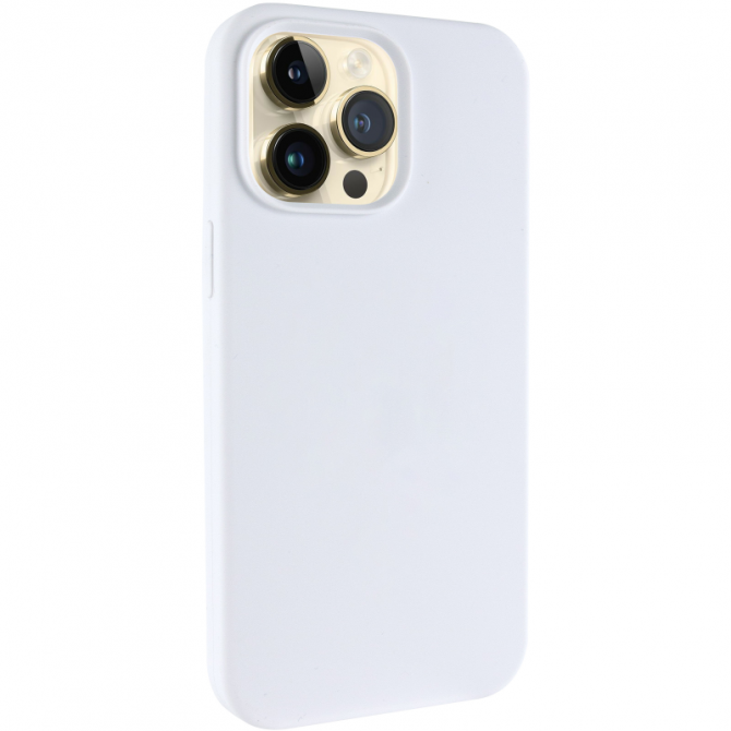 Силиконовый чехол Magsafe для iPhone 15 Pro White FULL (NO LOGO)-1