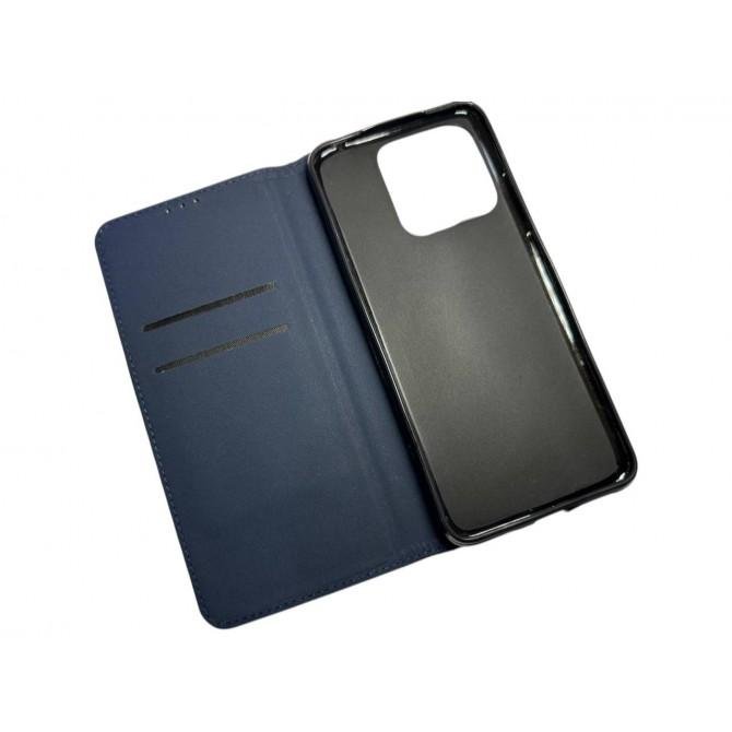 Чехол-книжка Lines Leather for Xiaomi Redmi 10C Blue-1