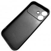 Накладка PC+Leather для iPhone 16 Чорний