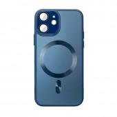 Чехол TPU+Glass Sapphire Midnight with MagSafe для Apple iPhone 11 (6.1