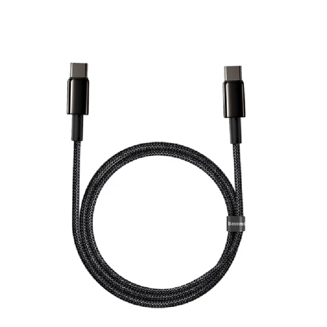 Кабель USB Baseus Silky Series Type-C to Type-C 100W 2m Black