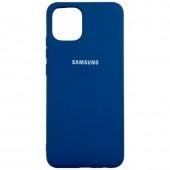 Чехол Original Soft Case Samsung A035 Galaxy A03 Темно Синий FULL
