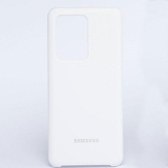 Чехол Original Soft Case Samsung G988 Galaxy S20 Ultra Белый FULL