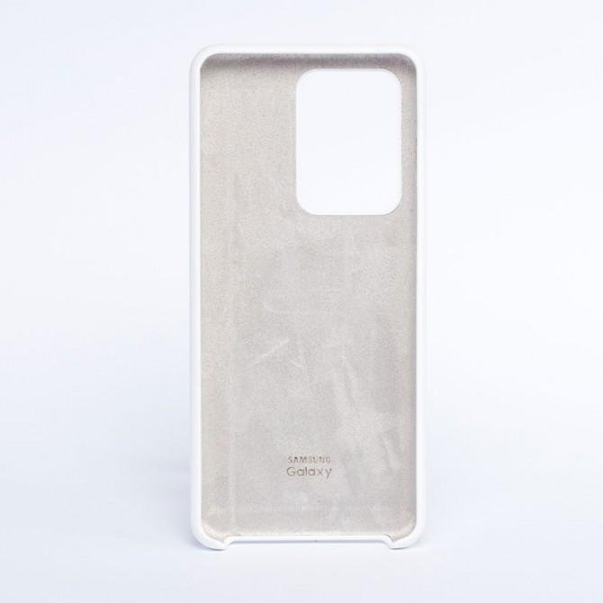 Чехол Original Soft Case Samsung G988 Galaxy S20 Ultra Белый FULL-1
