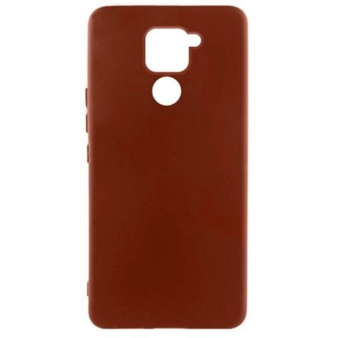 Силиконовый чехол Soft Xiaomi Redmi Note 9/Redmi 10X Коричневый FULL