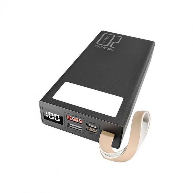 Повербанк Power Bank Ridea RP-D20L Phoenix20+ PD/QC3.0 20W digital display + lamp 20000mAh-1