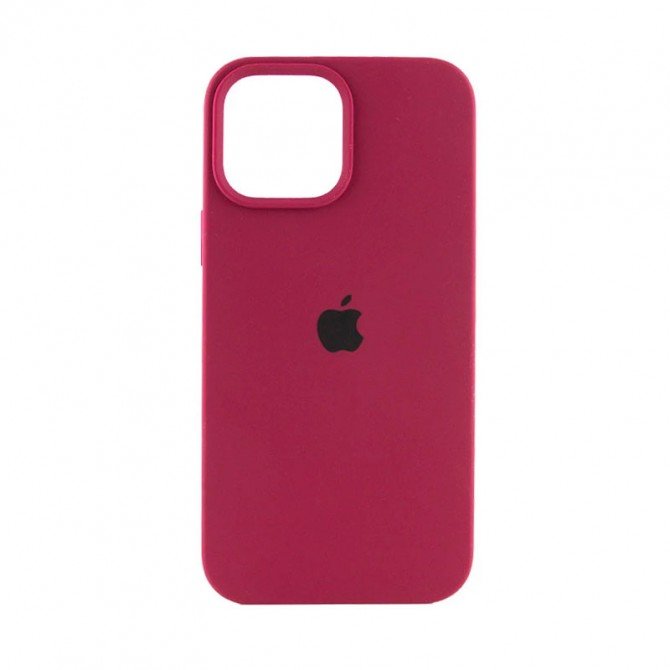 Оригінальний силіконовий чохол для iPhone 15 Pro Max Maroon FULL