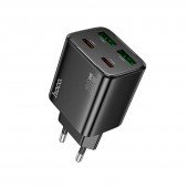 МЗП 2USB +2Type-C Hoco N55 PD20W+QC3.0 Black МЗП 2USB +2Type-C Hoco N55 PD20W+QC3.0 Black