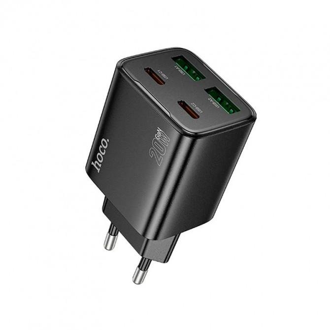 МЗП 2USB +2Type-C Hoco N55 PD20W+QC3.0 Black