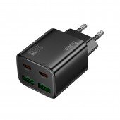 МЗП 2USB +2Type-C Hoco N55 PD20W+QC3.0 Black МЗП 2USB +2Type-C Hoco N55 PD20W+QC3.0 Black