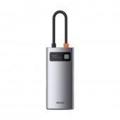 Хаб Baseus Metal Gleam Series 4-in-1 Multifunctional （Type-C to HDMI*1+USB3.0*1+USB2.0*1+PD*1）