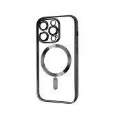 Силіконовий чохол SHINING with MagSafe для iPhone 15 Pro Чорний Силіконовий чохол SHINING with MagSafe для iPhone 15 Pro Чорний