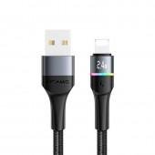 Кабель Usams U76 US-SJ534 Lightning Aluminium Alloy Data Cable 1.2m Black