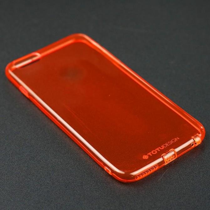 Чехол TOTU Design Soft series для iPhone 6/6s Plus Transparent Red-2