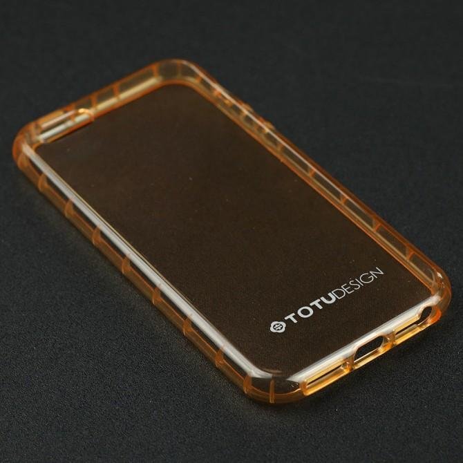 Чохол TOTU Design Soft series airbag version для iPhone 5/5s/SE Прозорий/Рожеве Золото-3