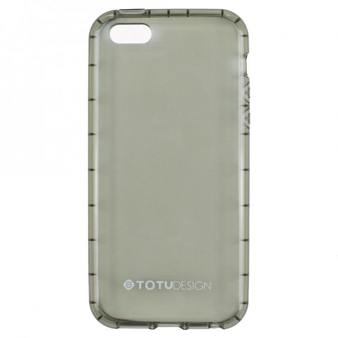 Чохол TOTU Design Soft series airbag version для iPhone 5/5s/SE Прозорий/Чорний-1