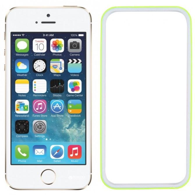 Чохол TOTU Design Aurora border series для iPhone 5/5s/SE Білий/Жовтий