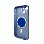 Чехол AG Glass Matt Frame Color MagSafe Logo for Apple iPhone 15 Sierra Blue Чехол AG Glass Matt Frame Color MagSafe Logo for Apple iPhone 15 Sierra Blue