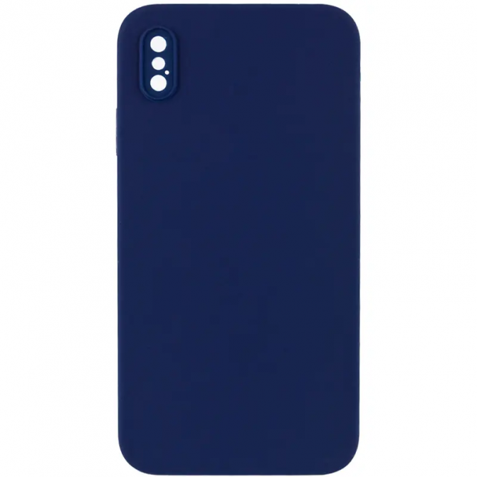 Силіконовий чохол для iPhone X/XS Midnight blue FULL (NO LOGO)