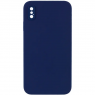 Силіконовий чохол для iPhone X/XS Midnight blue FULL (NO LOGO)