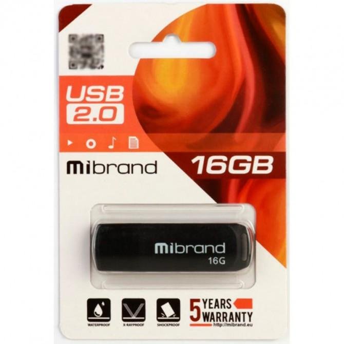 Флеш память Mibrand USB 2.0 16Gb Mink Черный-1