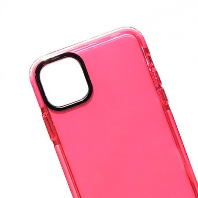 Чохол силіконовий Clear Neon для Apple iPhone 11 Рожевий-2