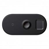 Бездротовий зарядний пристрій Baseus Smart 3in1 (WX3IN1-B01) 18W Чорний (Phone + Watch +Pods)