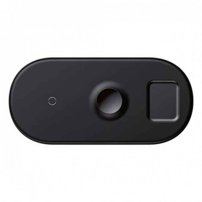 Беспроводное зарядное устройство Baseus Smart 3in1 (WX3IN1-B01) 18W Чёрный (Phone + Watch +Pods)