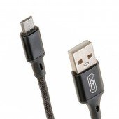 Кабель USB XO NB143 Braided MicroUSB 1.5A/1m Black Кабель USB XO NB143 Braided MicroUSB 1.5A/1m Black