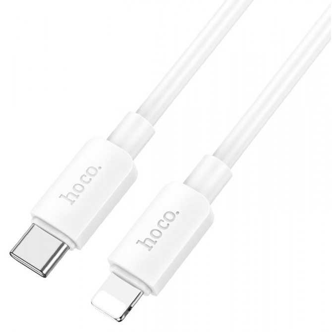 Кабель Hoco X96 Hyper 20W Type-C to Lightning White 1m