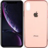 Чехол U-Like Glossy Logo series для iPhone Xs Розовый