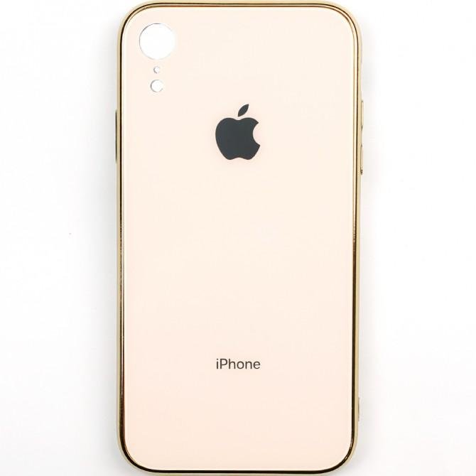 Чехол U-Like Glossy Logo series для iPhone Xr Золотой-1