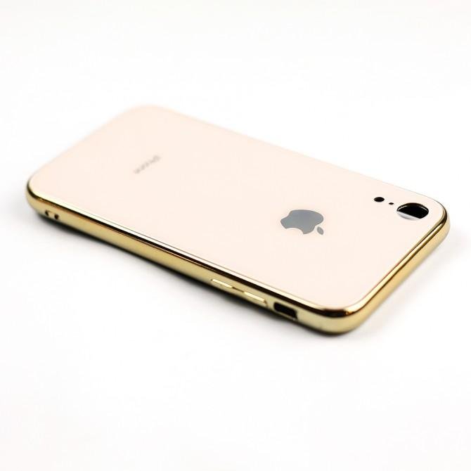 Чехол U-Like Glossy Logo series для iPhone Xr Золотой-2
